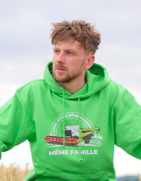 Moissonneuse Blanche et Verte pull unisexe